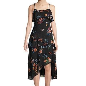 Rachel Roy Floral Ruffled Midi Dress Size XL
